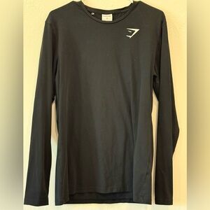 Gymshark shirt. Round neck. Long sleeves. Black. Men’s medium.